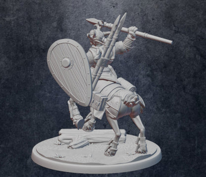 Centaur Fighter - Finn Thunderhoof - 3D Printed Miniature