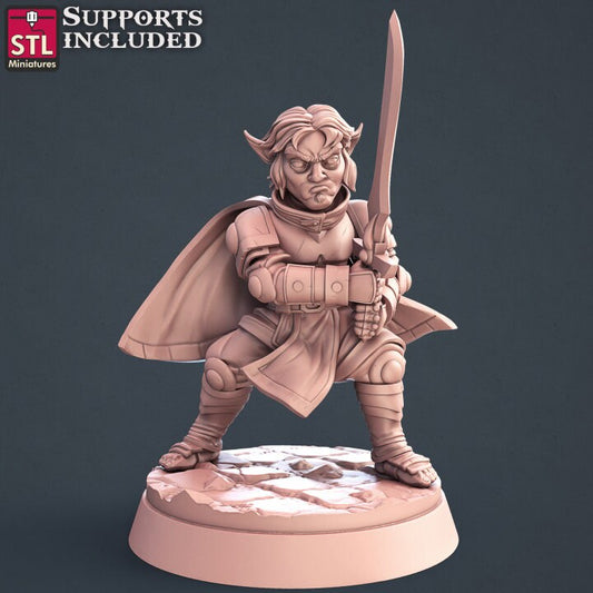 Halfling Paladin Miniature