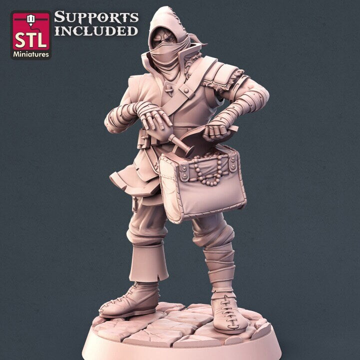 Thief Miniature - Male Rogue