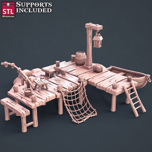 Fisherman's Dock - Unpainted Miniature