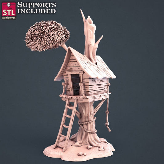 Tree House - Unpainted Miniature