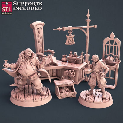 Banker Miniature Set - Townsfolk NPCs