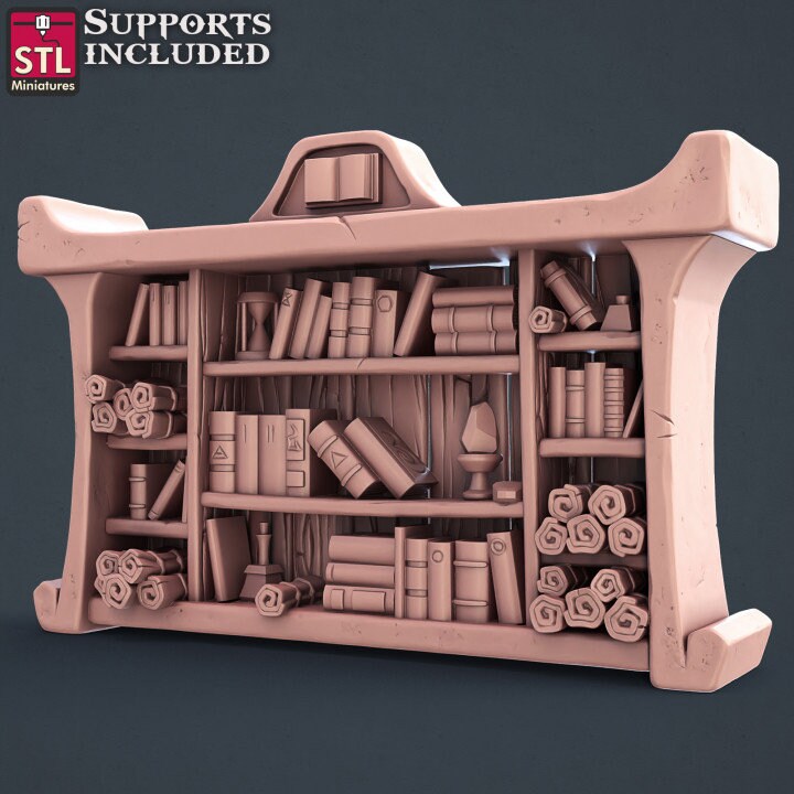 Book Shelf - Wizard's Library - Unpainted Miniature