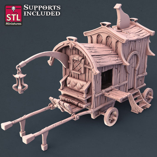 Merchant Cart - Unpainted Miniature