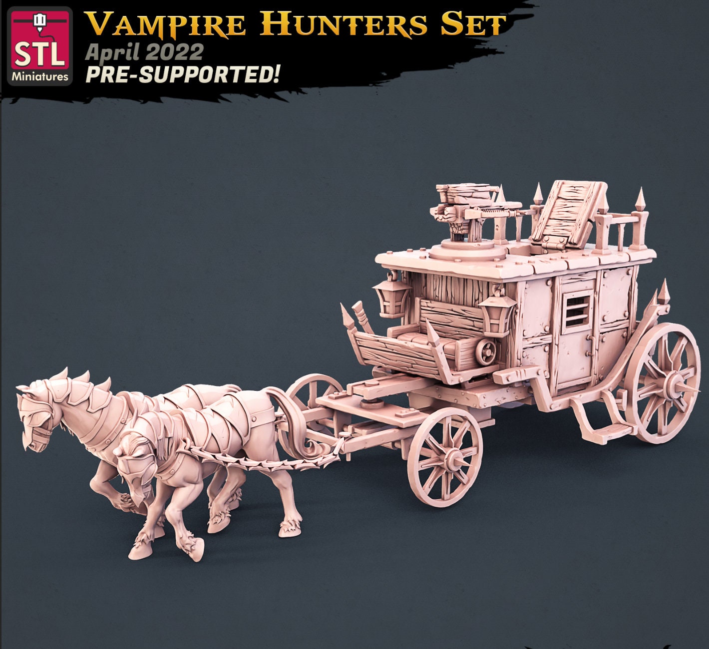 Vampire Hunter Wagon - Unpainted Miniature