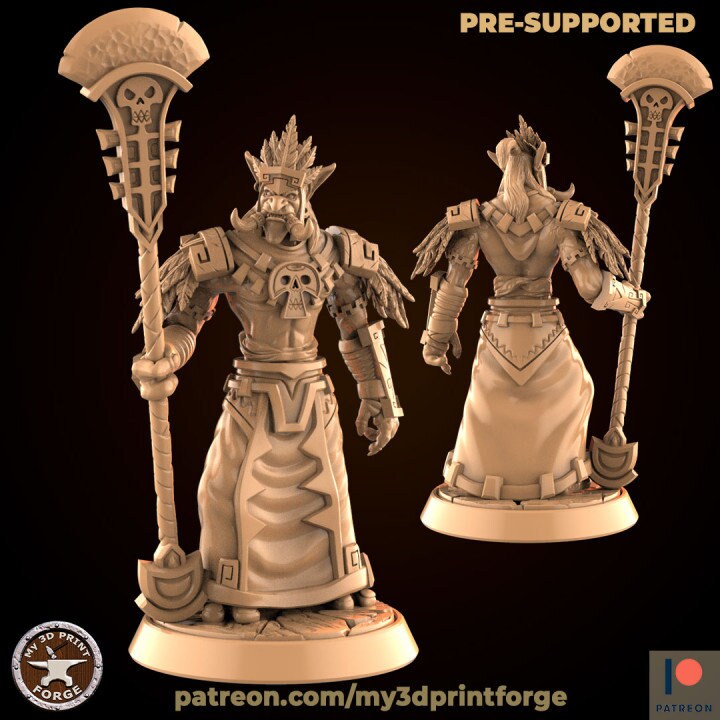 Troll Priest - Unpainted Miniature