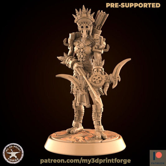 Female Troll Hunter - Unpainted Miniature