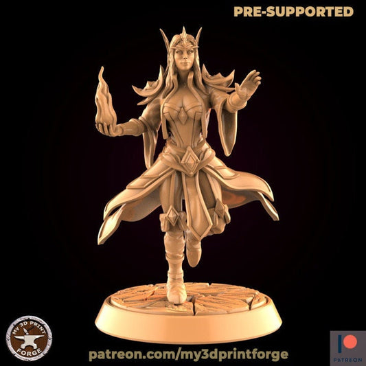 Elf Mage - Unpainted Miniature