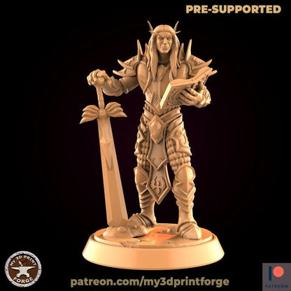 Elf Paladin - Unpainted Miniature