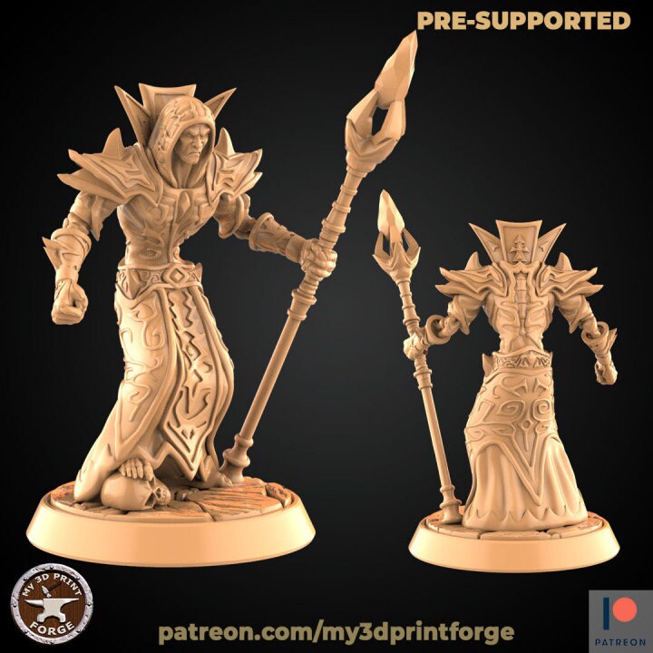 Undead Mages - Unpainted Miniature