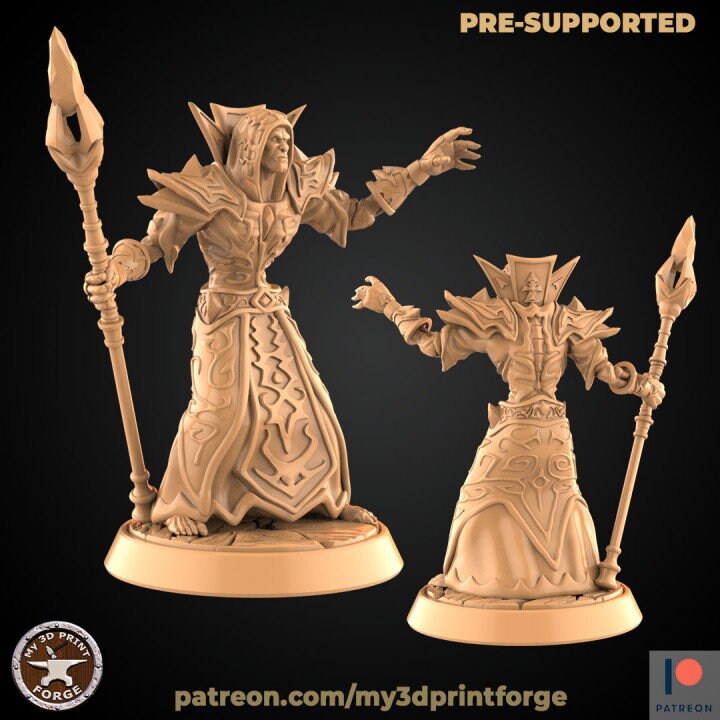 Undead Mages - Unpainted Miniature