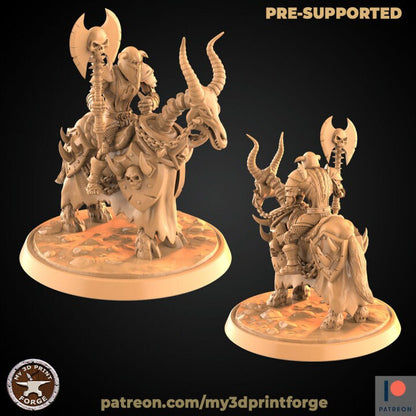 Undead Mounted Warrior - Unpainted Miniature