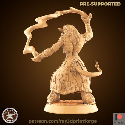 Minotaur Druid - Unpainted Miniature