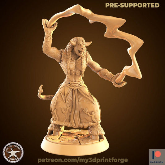 Minotaur Druid - Unpainted Miniature