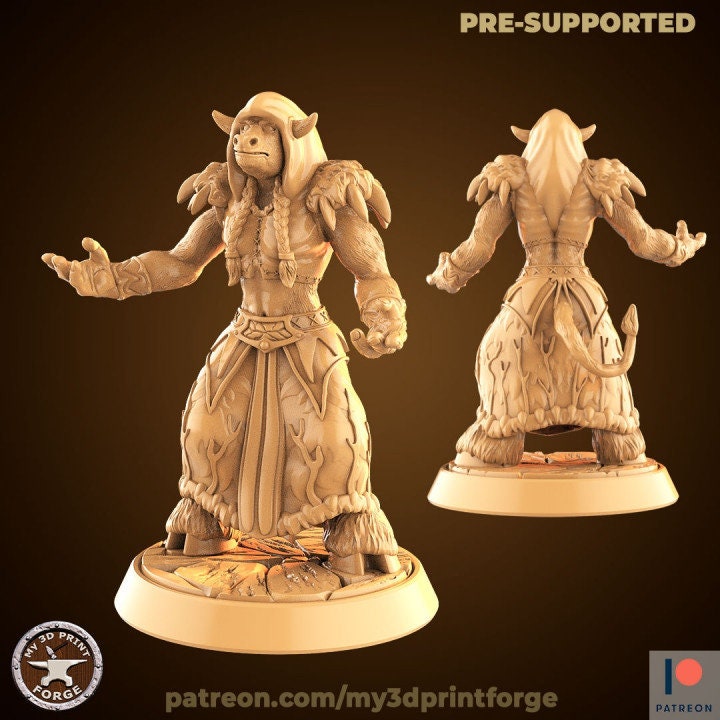 Minotaur Spell Caster - Unpainted Miniature