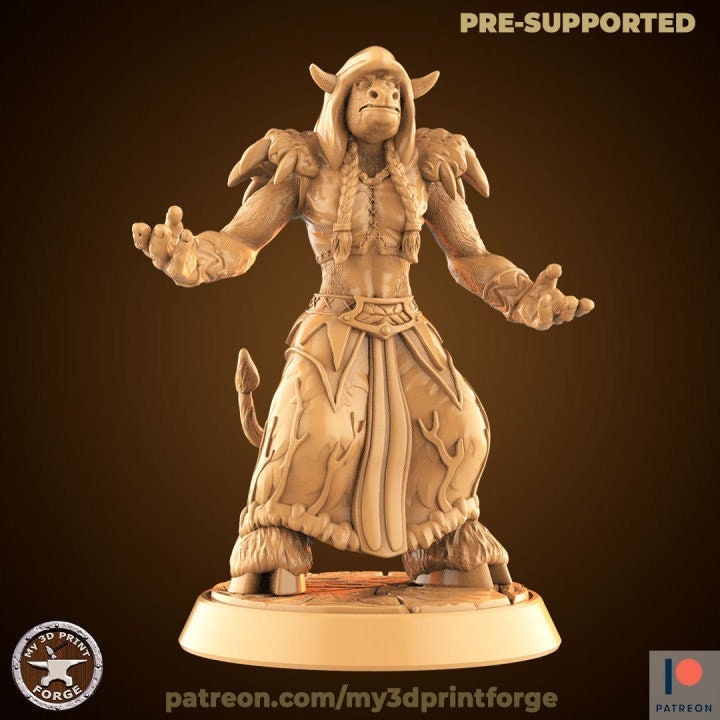 Minotaur Spell Caster - Unpainted Miniature