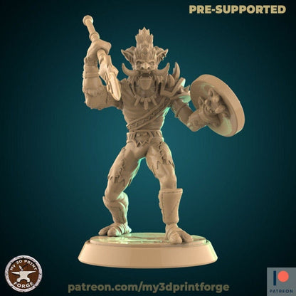 Troll Spearman - Unpainted Miniature