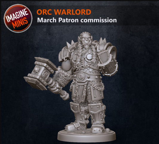 Orc Warlord - Unpainted Miniature