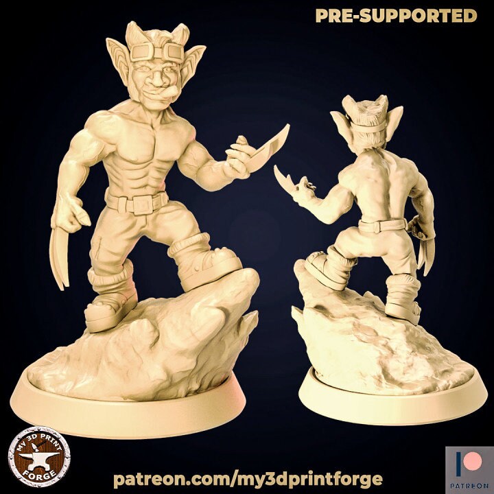 Goblin Wolverine - Unpainted Miniature