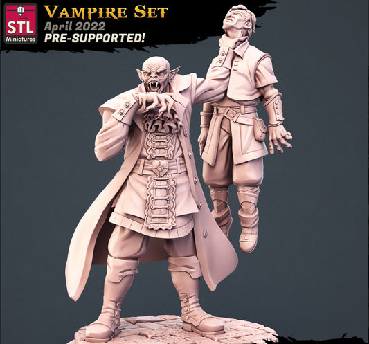 Vampire with Human - Unpainted Miniature