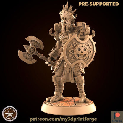 Male Troll Shaman - Unpainted Miniature