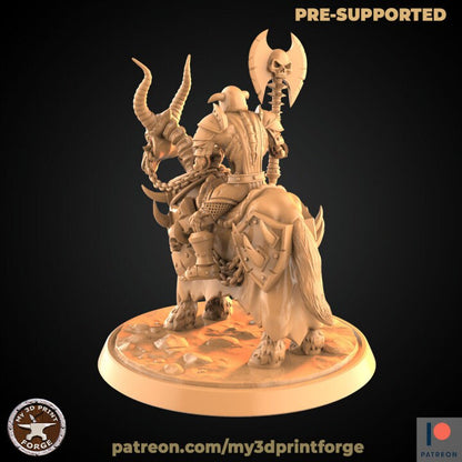 Undead Mounted Warrior - Unpainted Miniature