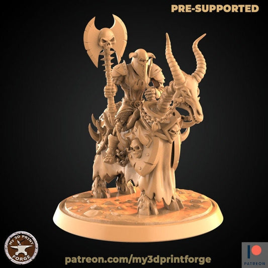 Undead Mounted Warrior - Unpainted Miniature