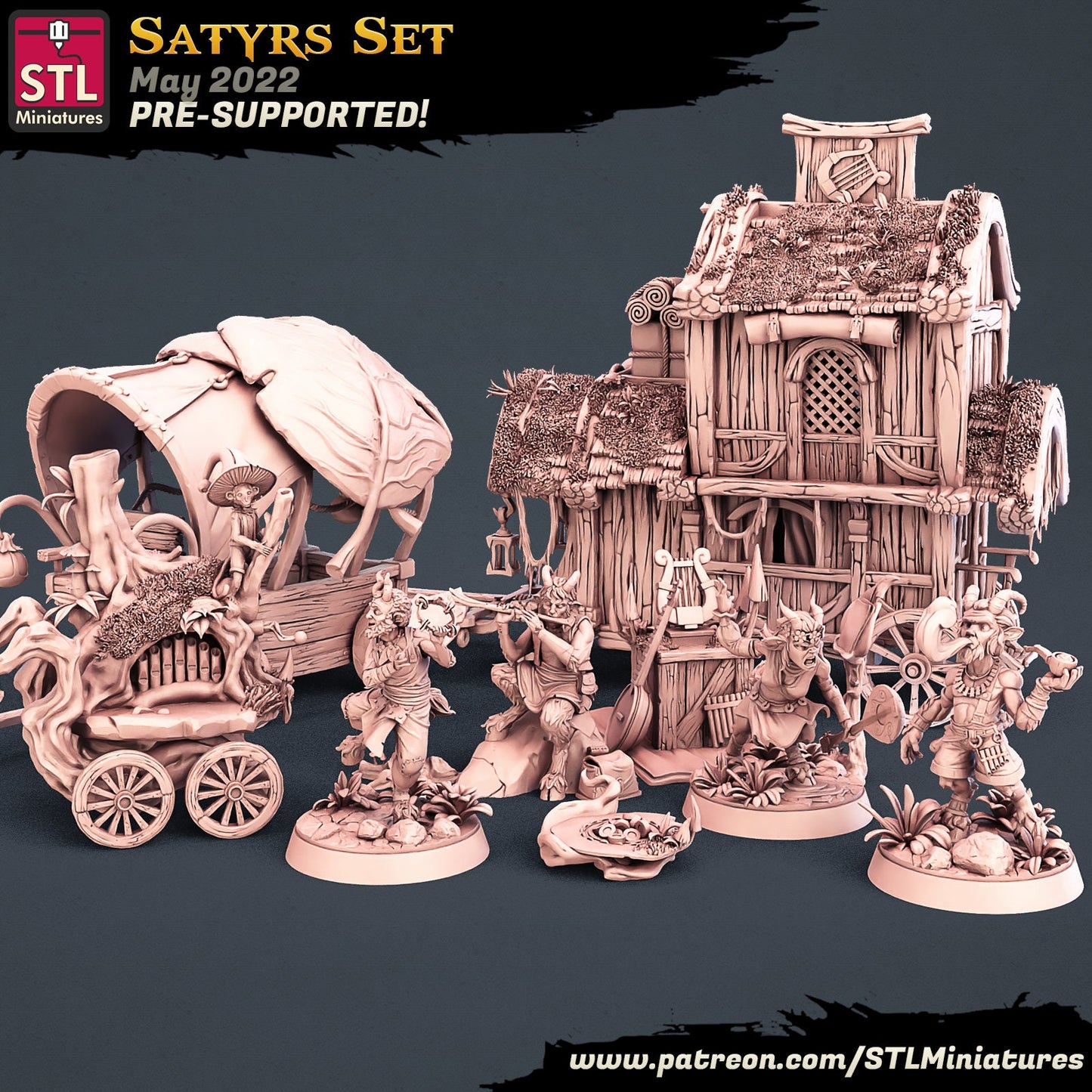 Satyr Musicians Set - Traveling Musicians