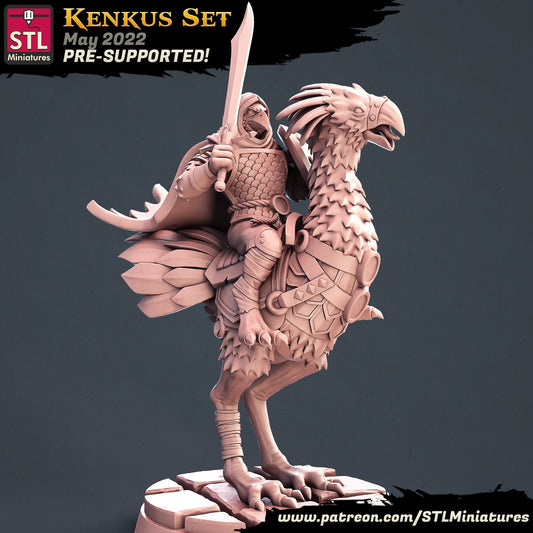 Kenku Fighter - Unpainted Miniature