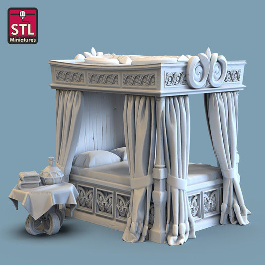 Bed - Unpainted Miniature