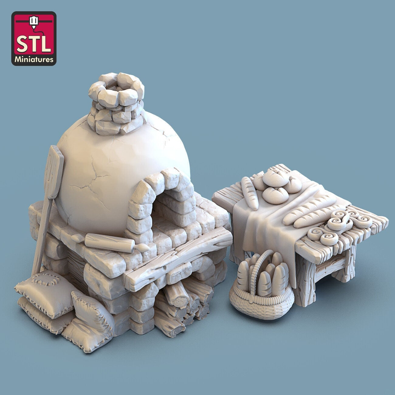 Bakery Oven - Unpainted Miniature