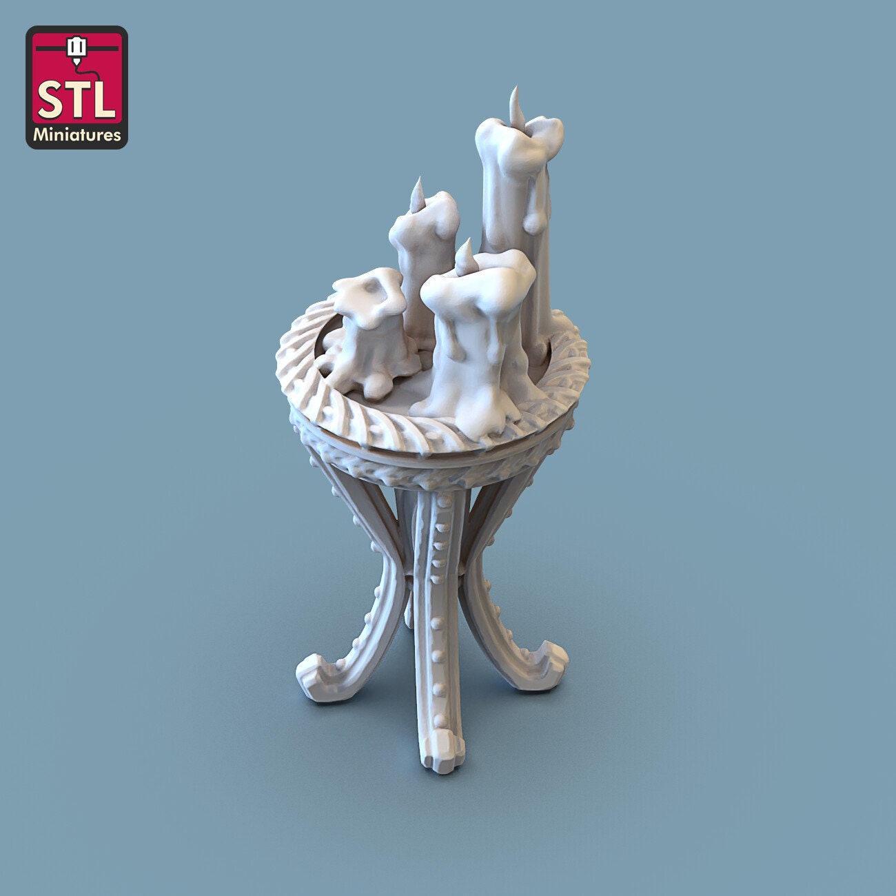 Candleholder Set - Unpainted Miniature