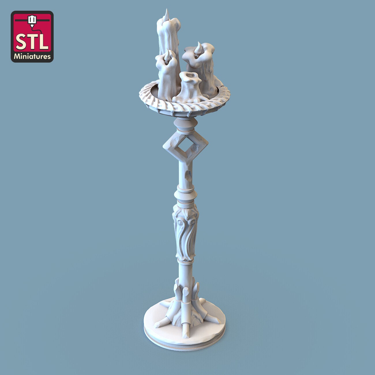 Candleholder Set - Unpainted Miniature