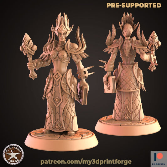 Elf Priestess - Unpainted Miniature