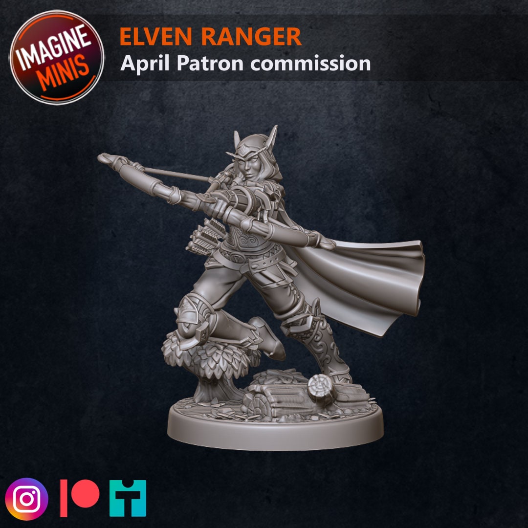 Elf Ranger Miniature