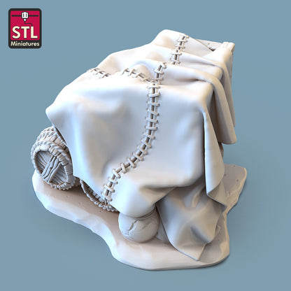 Storeroom Props - 6 Piece Set - Unpainted Miniature