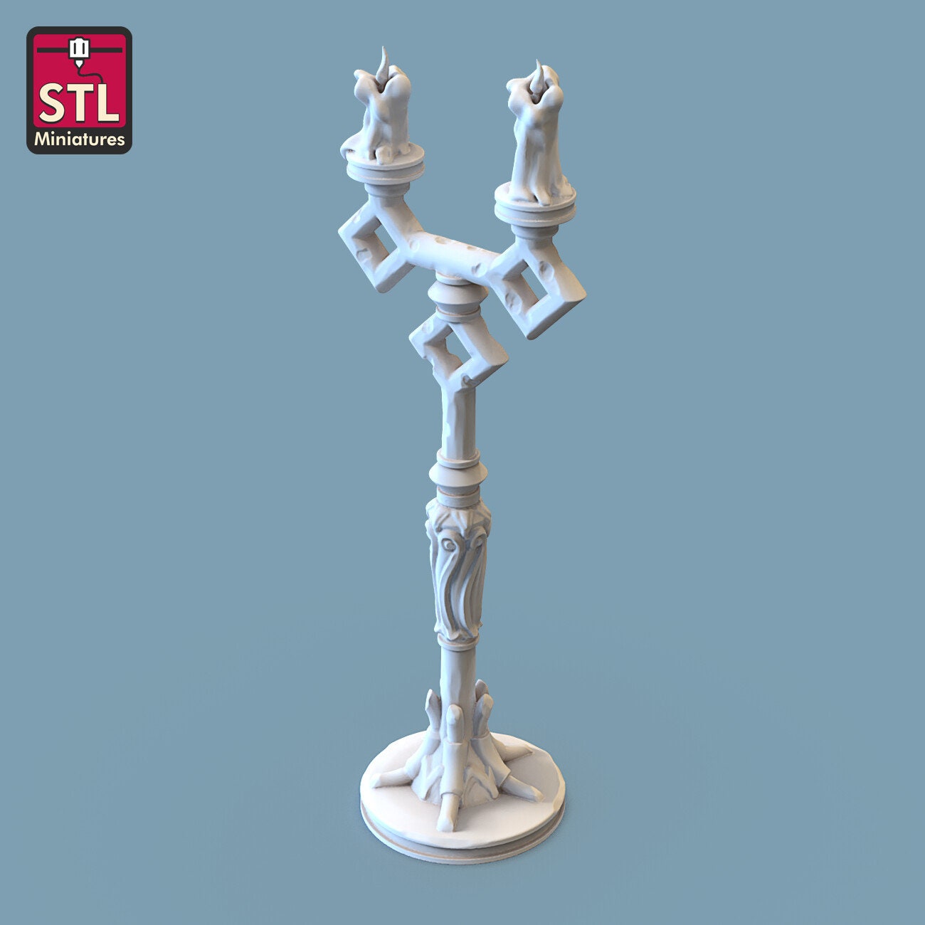 Candleholder Set - Unpainted Miniature