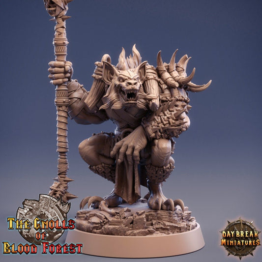 Gnoll Warlock - Jannik Hellhound - Unpainted Miniature