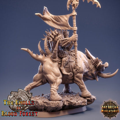 Gnoll Rider with Scythe- Unpainted Miniature