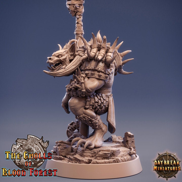 Gnoll Warlock - Jannik Hellhound - Unpainted Miniature