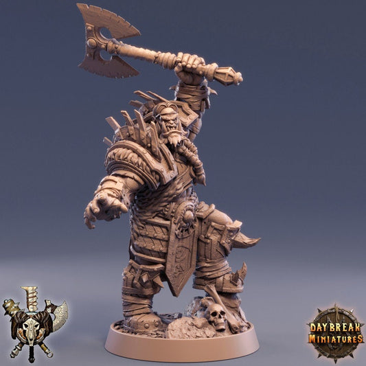 Cutter Cadenza - Orc Barbarian - Unpainted Miniature