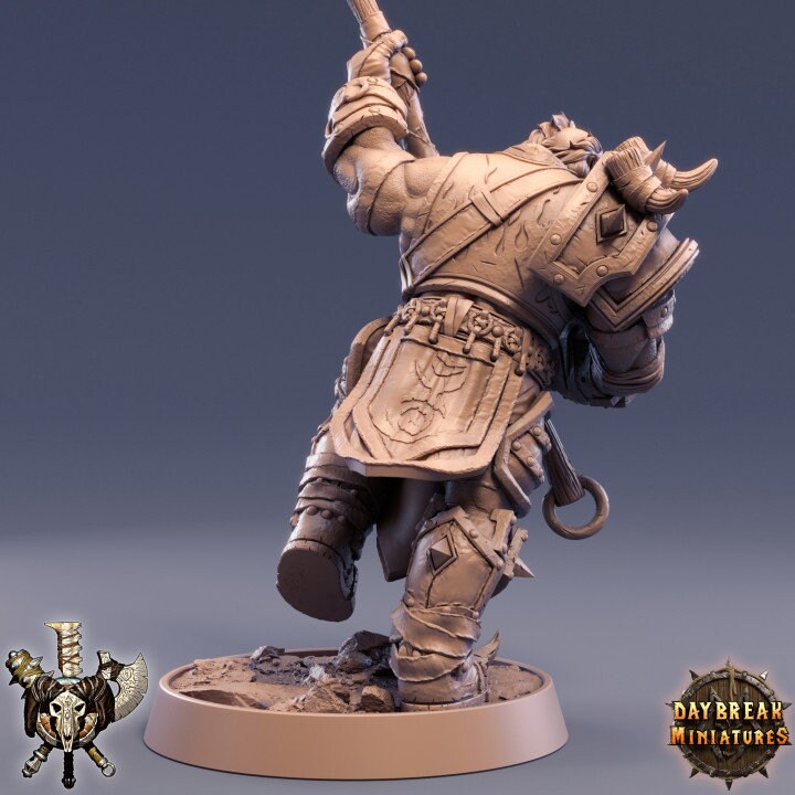 Frogrik the Severer - Orc Barbarian - Unpainted Miniature