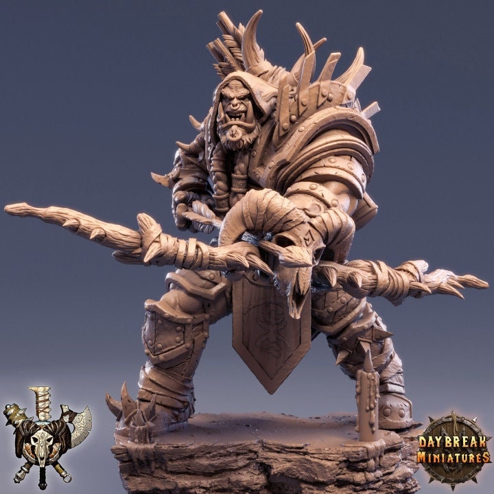 Paakz Reinhold - Orc Ranger - Unpainted Miniature – Ryn's Wild Menagerie