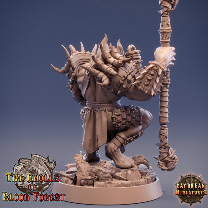 Gnoll Warlock - Jannik Hellhound - Unpainted Miniature