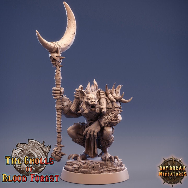 Gnoll Warlock - Jannik Hellhound - Unpainted Miniature