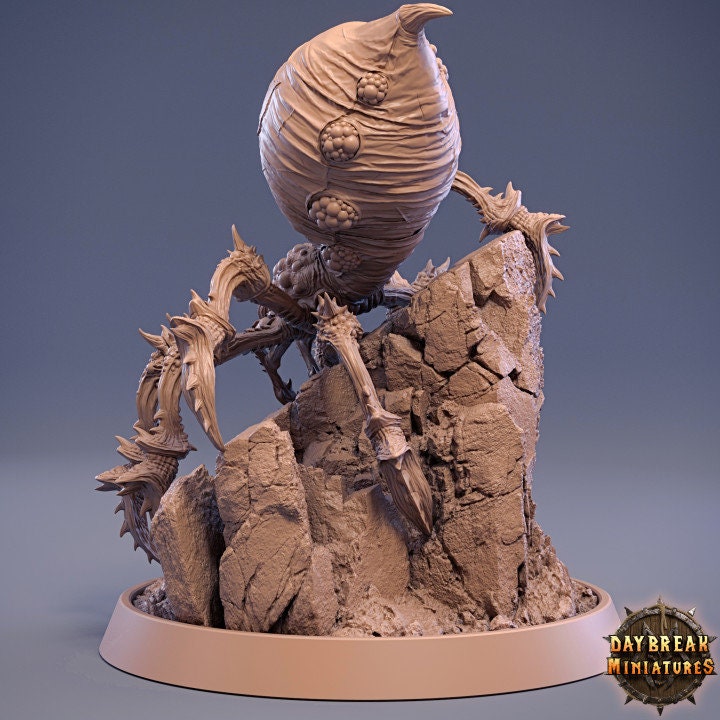 Giant Spider on Rock - Unpainted Miniature