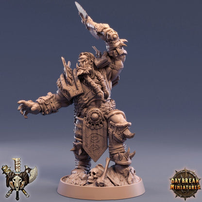 Cutter Cadenza - Orc Barbarian - Unpainted Miniature