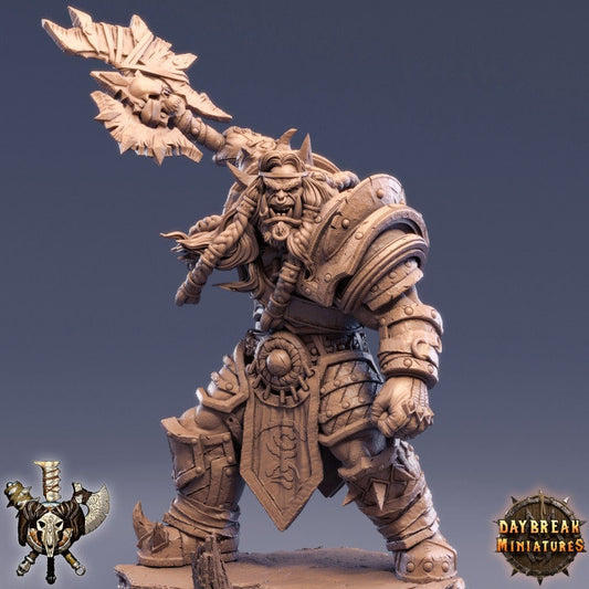 Damma Blacker - Orc Barbarian - Unpainted Miniature