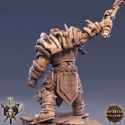 Damma Blacker - Orc Barbarian - Unpainted Miniature