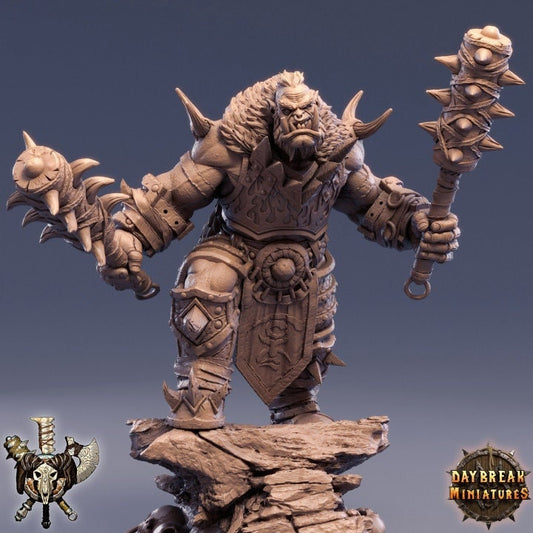 Shaaka Ram - Orc Barbarian - Unpainted Miniature